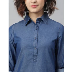 54039634805_92bdf5eea7_o_d-1000x1000-1.webp Generic Women's Denim Solid Long Sleeves Above Knee Dress (Navy Blue)