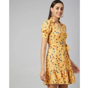 54039639850_78bb56b0a9_o_d-1000x1000-1.webp Generic Women's Polyester Floral Short Sleeve Above Knee Dress (Yellow)