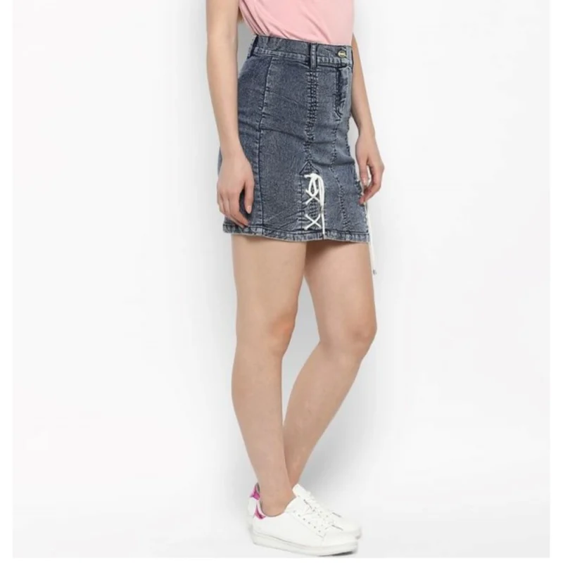 54039642700_09615ed322_o_d-1000x1000-1.webp Generic Women's Denim Tie Up Buttoned Skirt (Blue)