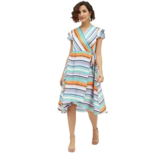 54040648162_0a273a4285_o_d-1000x1000-1.webp Generic Women's Satin Striped Short Sleeve Knee-Length Dress (Multicolor)