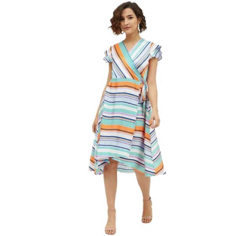 54040648162_0a273a4285_o_d-1000x1000-1.webp Generic Women's Satin Striped Short Sleeve Knee-Length Dress (Multicolor)