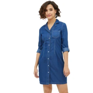 54041835959_9eab244564_o_d-1000x1000-1.webp Generic Women's Denim Solid Long Sleeves Above Knee Dress (Blue)