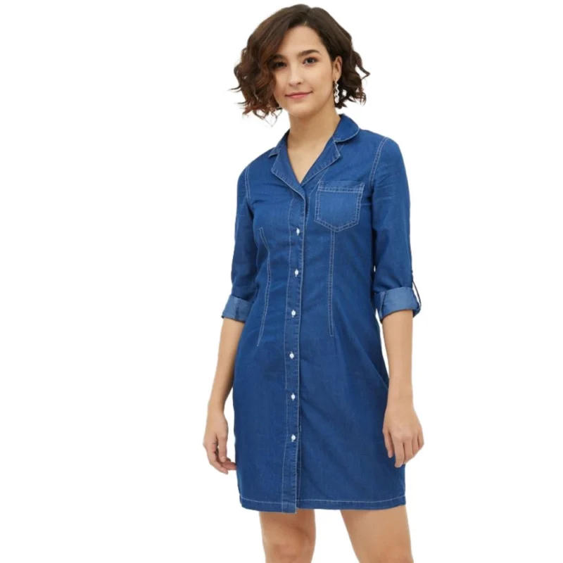 54041835959_9eab244564_o_d-1000x1000-1.webp Generic Women's Denim Solid Long Sleeves Above Knee Dress (Blue)
