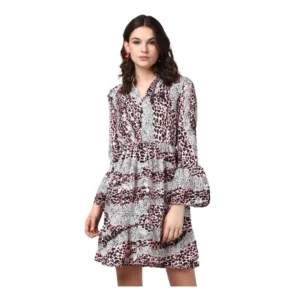 54041836154_be919c5f44_o_d-1000x1000-1.webp Generic Women's Polyester Animal Print Bell Sleeve Above Knee Dress (Pink - Black)