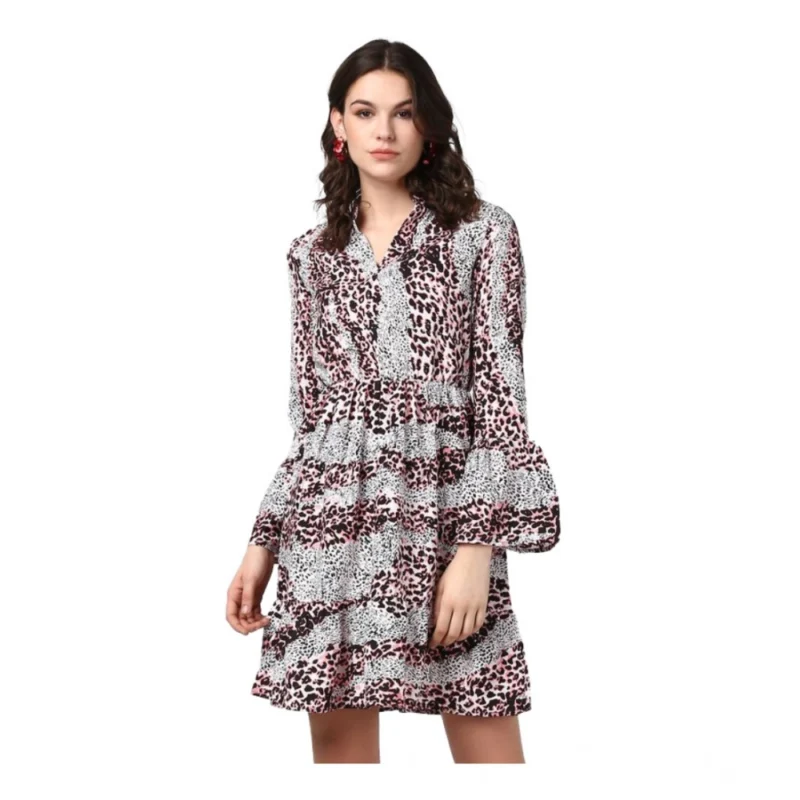 54041836154_be919c5f44_o_d-1000x1000-1.webp Generic Women's Polyester Animal Print Bell Sleeve Above Knee Dress (Pink - Black)