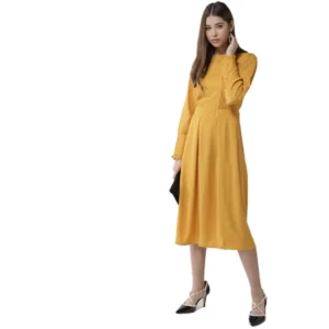 54041836194_59af79c9a3_o_d-1000x1000-1.webp Generic Women's Polyester Pintuck Long Sleeves Below Knee Dress (Yellow)