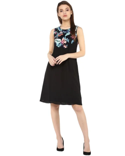 54041836464_52c7906543_o_d-1000x1000-1.webp Generic Women's Polyester Printed Sleeveless Above Knee Dress (Black - Multicolor)
