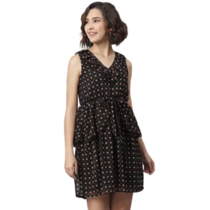 54041959630_9efe010204_o_d-1000x1000-1.webp Generic Women's Polyester Peplum Sleeveless Above Knee Dress (Black)