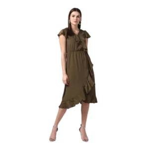 54041959715_8c0734a5bf_o_d-1000x1000-1.webp Generic Women's Polyester Ruffled Cap Sleeve Knee-Length Dress (Olive)
