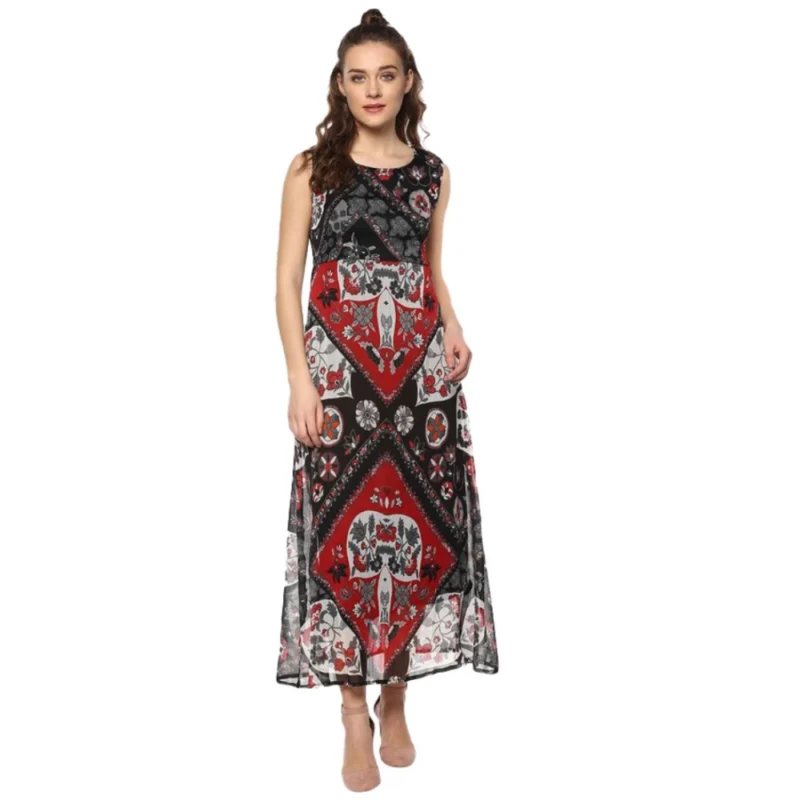 54041959900_ec585b3863_o_d-1000x1000-1.webp Generic Women's Polyester Printed Sleeveless Dress (Red - Black)