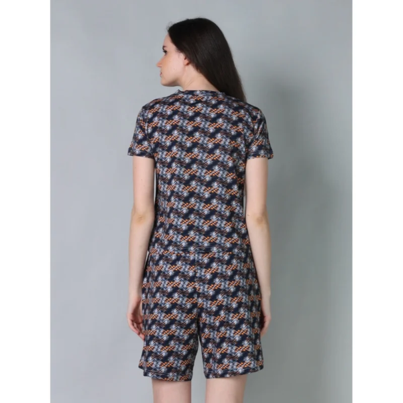 54086777147_d620c992e5_o_d-1000x1000-1.webp Generic Women's Cotton Blended Printed Round Neck Half Sleeve Top - Shorts Set (Blue-Brown)