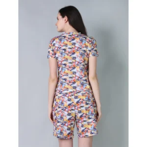 54086777552_ea842e7073_o_d-1000x1000-1.webp Generic Women's Cotton Blended Printed Round Neck Half Sleeve Top - Shorts Set (Multicolor)