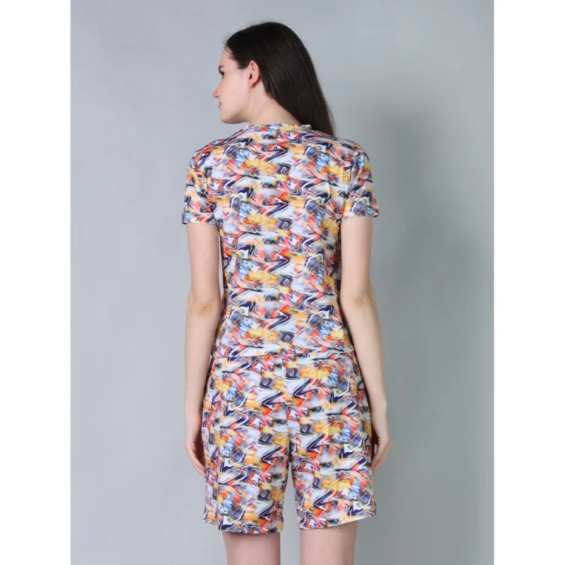 54086777552_ea842e7073_o_d-1000x1000-1.webp Generic Women's Cotton Blended Printed Round Neck Half Sleeve Top - Shorts Set (Multicolor)