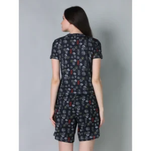 54087987514_3bf86af911_o_d-1000x1000-1.webp Generic Women's Cotton Blended Printed Round Neck Half Sleeve Top - Shorts Set (Black)