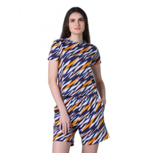54089008707_a16bae6899_o_d-1000x1000-1.webp Generic Women's Cotton Blended Printed Round Neck Half Sleeve Top - Shorts Set (Yellow)