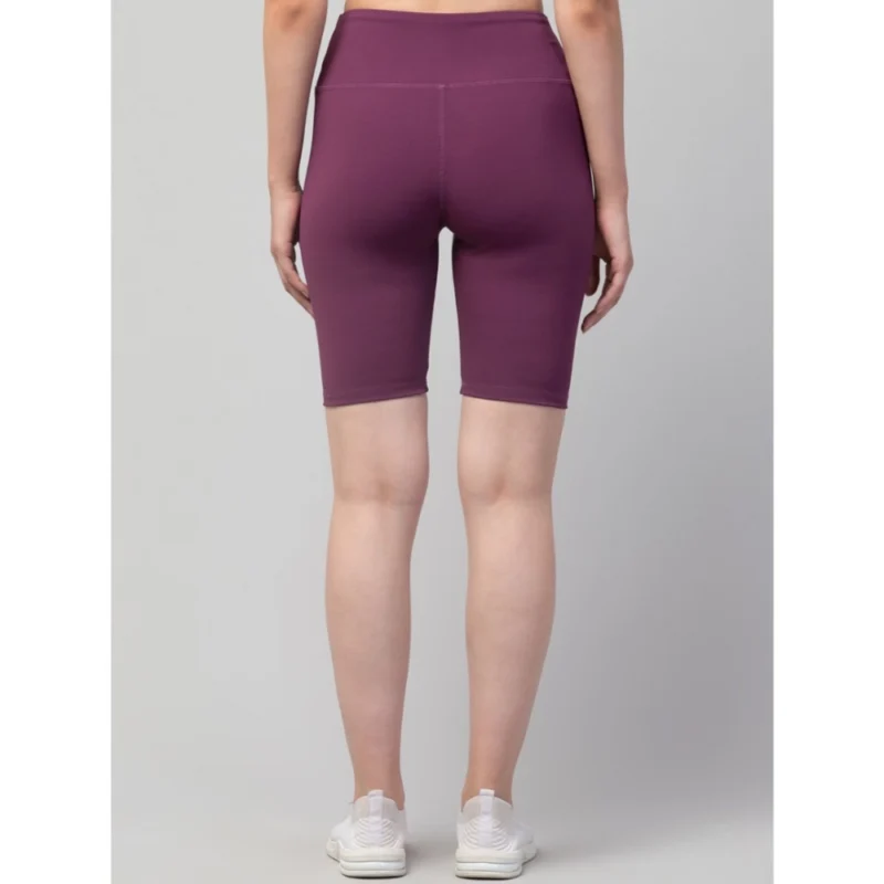 54156153617_5401a06974_o_d-1000x1000-1.webp Generic Women's Polyester Solid Above Knee High-Rise Shorts (Purple)