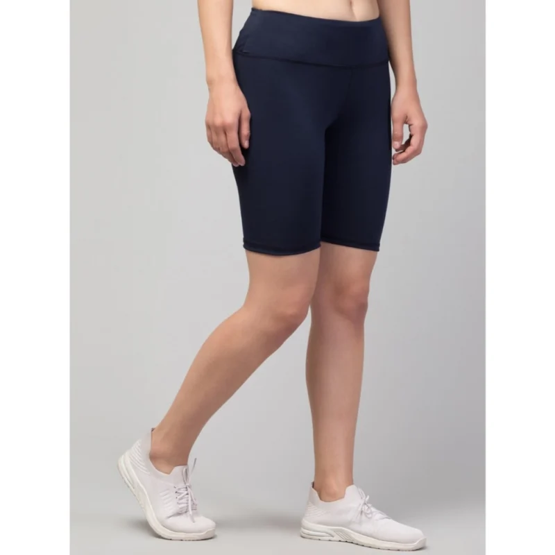 54157015291_51b928e949_o_d-1000x1000-1.webp Generic Women's Polyester Solid Above Knee High-Rise Shorts (Navy)