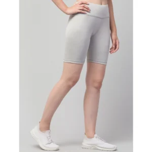 54157015346_e0170d467f_o_d-1000x1000-1.webp Generic Women's Polyester Solid Above Knee High-Rise Shorts (Grey)