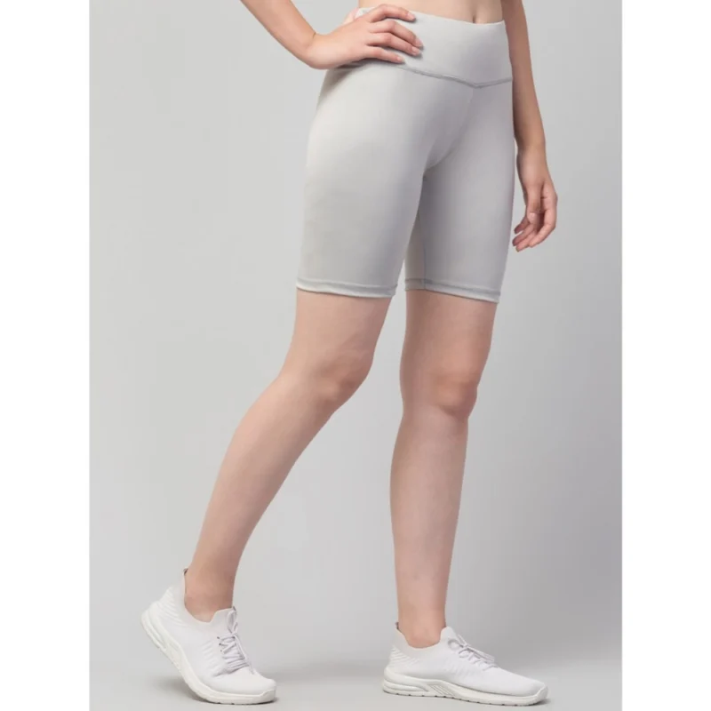 54157015346_e0170d467f_o_d-1000x1000-1.webp Generic Women's Polyester Solid Above Knee High-Rise Shorts (Grey)