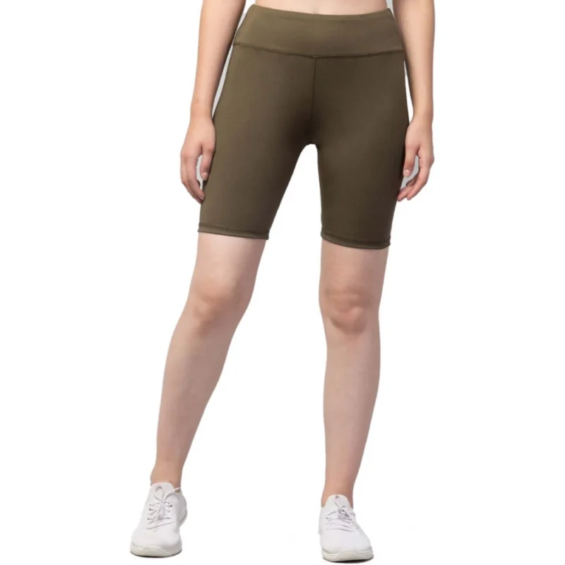 54157333659_b19f77ac43_o_d-1000x1000-1.webp Generic Women's Polyester Solid Above Knee High-Rise Shorts (Olive)