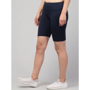 54157333699_5ddce39cc0_o_d-1000x1000-1.webp Generic Women's Polyester Solid Above Knee High-Rise Shorts (Navy)