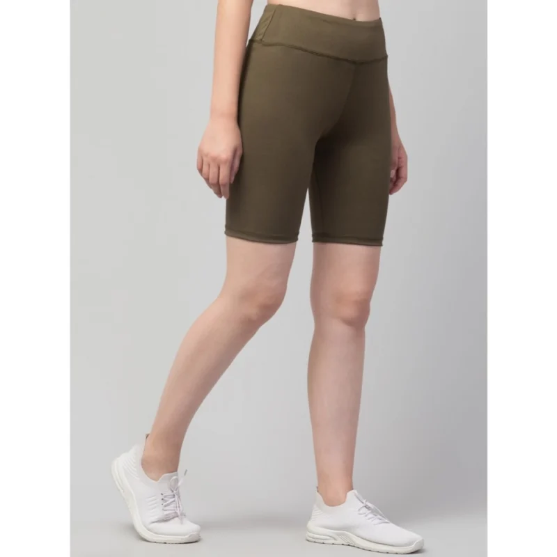 54157470985_df8b7fb9a0_o_d-1000x1000-1.webp Generic Women's Polyester Solid Above Knee High-Rise Shorts (Olive)