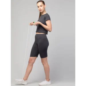 54157471095_43b915288c_o_d-1000x1000-1.webp Generic Women's Polyester Solid Above Knee High-Rise Shorts (Grey)
