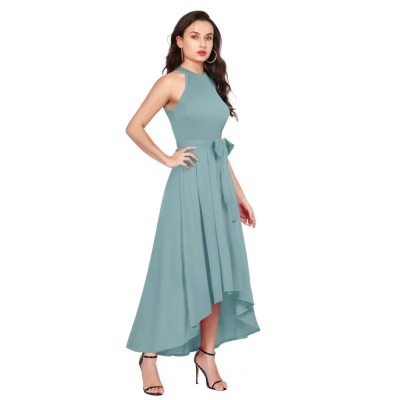 54162093742_a3a0781c1d_o_d-1000x1000-1.webp Generic Women's Polyester Solid Halter Neck Sleeveless Dress (Pista)