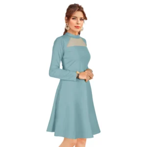 54162098852_48cb565e0a_o_d-1000x1000-1.webp Generic Women's Knitting stretchable Solid Round Neck Full Sleeve Dress (Pista)
