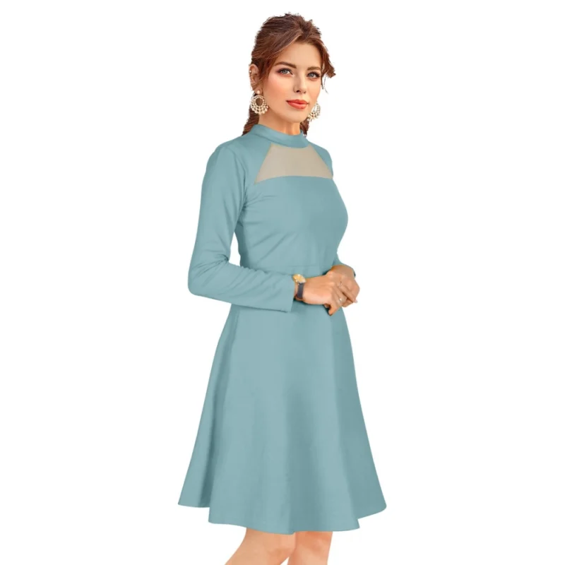 54162098852_48cb565e0a_o_d-1000x1000-1.webp Generic Women's Knitting stretchable Solid Round Neck Full Sleeve Dress (Pista)