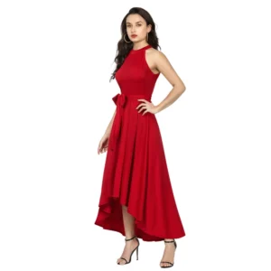 54162968151_1071f70c17_o_d-1000x1000-1.webp Generic Women's Polyster Solid Halter Neck Sleeveless Dress (Red)