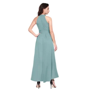 54163243098_a2f061e9ca_o_d-1000x1000-1.webp Generic Women's Polyester Solid Halter Neck Sleeveless Dress (Pista)