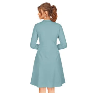 54163248128_4524a82539_o_d-1000x1000-1.webp Generic Women's Knitting stretchable Solid Round Neck Full Sleeve Dress (Pista)