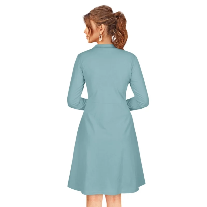54163248128_4524a82539_o_d-1000x1000-1.webp Generic Women's Knitting stretchable Solid Round Neck Full Sleeve Dress (Pista)