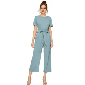 54163285619_38570248cb_o_d-1000x1000-1.webp Generic Women's Knitting stretchable Solid Round Neck Cap Sleeve Jumpsuit (Pista )