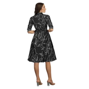 54164555137_7832ffd435_o_d-1000x1000-1.webp Generic Women's Ruby Cotton Printed Shirt Collar 3-4th Sleeve Dress (Black)