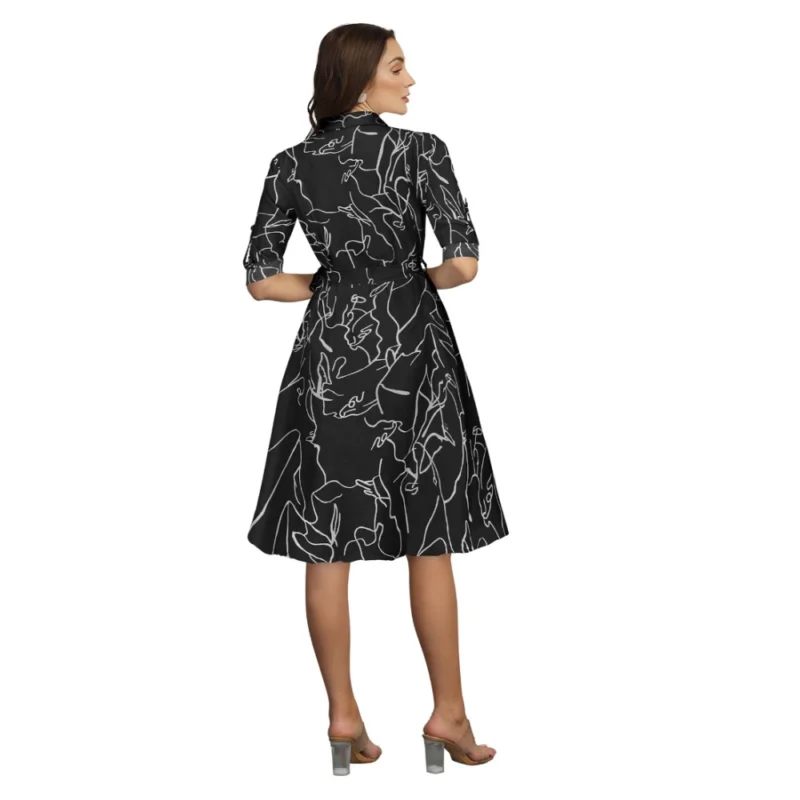 54164555137_7832ffd435_o_d-1000x1000-1.webp Generic Women's Ruby Cotton Printed Shirt Collar 3-4th Sleeve Dress (Black)