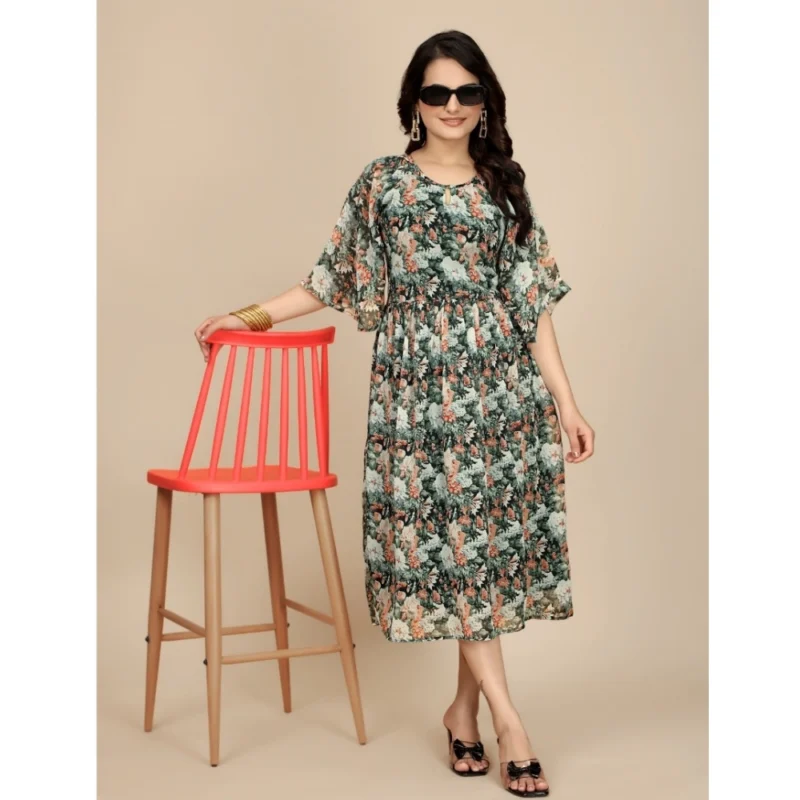 54254739462_6cb482068c_o_d-1000x1000-1.webp Generic Women's Georgette Printed Round Neck Short Sleeve Dress (Black)