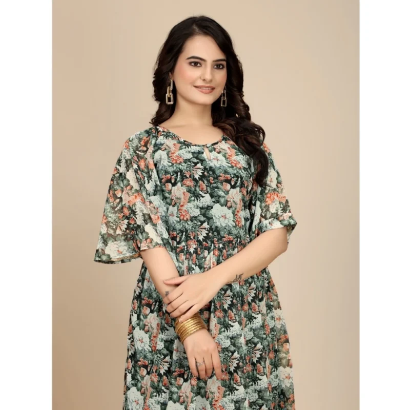 54255630636_807dd99697_o_d-1000x1000-1.webp Generic Women's Georgette Printed Round Neck Short Sleeve Dress (Black)