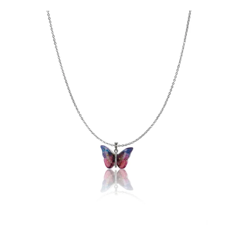 54318554556_ff750b4ef8_o_d-1000x1000-1.webp Generic Women's Stainless Steel Colorful Butterfly Pendent Dailywear chain (Silver Plated)