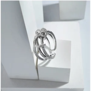 Generic Stainless Steel Silver High-quality Freesize Ring (Silver Plated)