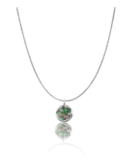 Generic Women's Stainless Steel Galaxy Pendent Delicate Chain (Silver Plated)