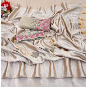54336177707_369aba0860_o_d-1000x1000-1.webp Generic Women's Satin Solid Saree With Unstitched Blouse (Beige, 5-5 Mtrs)