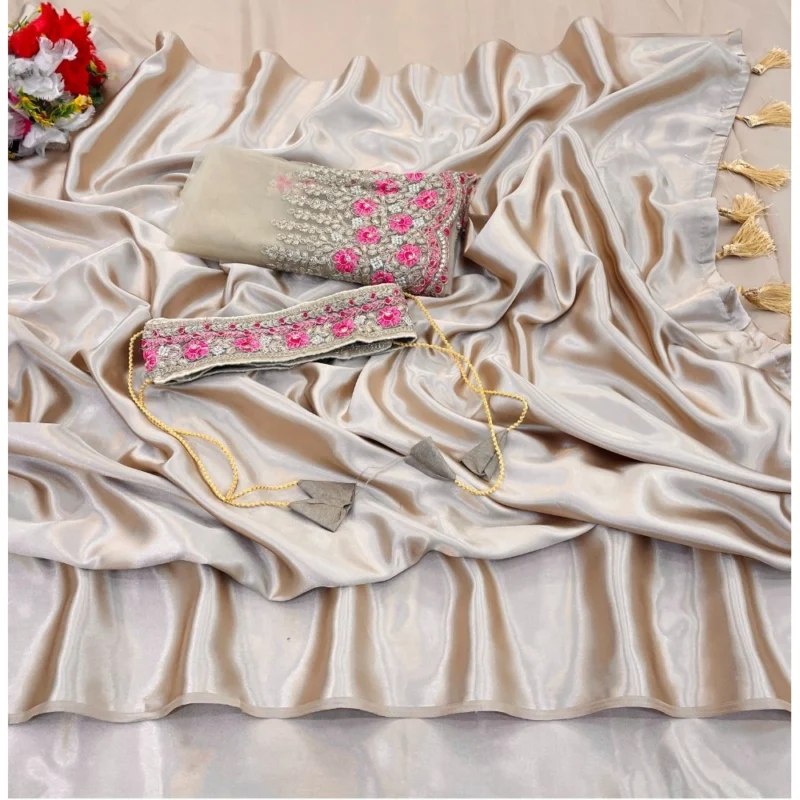 54336177707_369aba0860_o_d-1000x1000-1.webp Generic Women's Satin Solid Saree With Unstitched Blouse (Beige, 5-5 Mtrs)