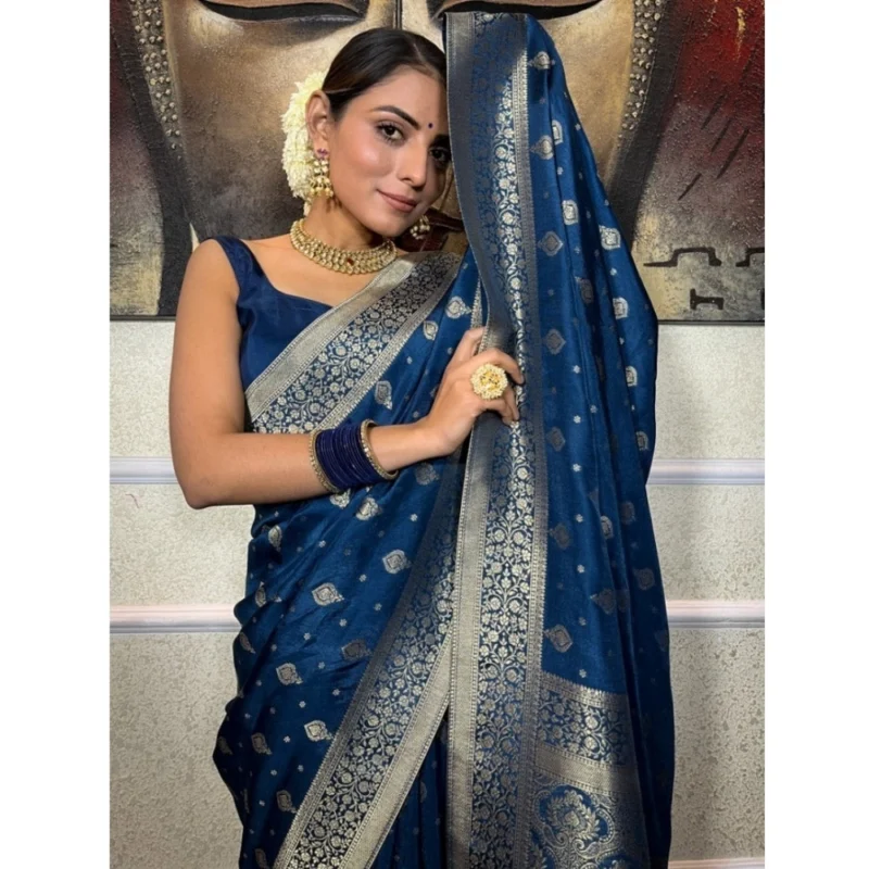 54456612107_c9760e9fe5_o_d-1000x1000-1.webp Generic Women's Silk Printed Saree With Unstitched Blouse 5.5Mtr (Rama)