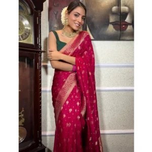 54456612377_5bf896e1bb_o_d-1000x1000-1.webp Generic Women's Silk Printed Saree With Unstitched Blouse 5.5Mtr (Rani Pink)