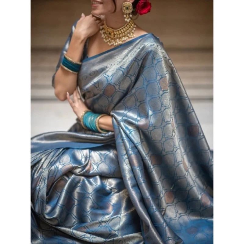 54456614257_37524cc739_o_d-1000x1000-1.webp Generic Women's Silk Printed Saree With Unstitched Blouse 5.5Mtr (Rama)