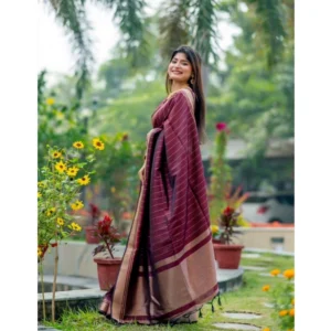 54456616062_509b3e71cd_o_d-1000x1000-1.webp Generic Women's Silk Printed Saree With Unstitched Blouse 5.5Mtr (Maroon)