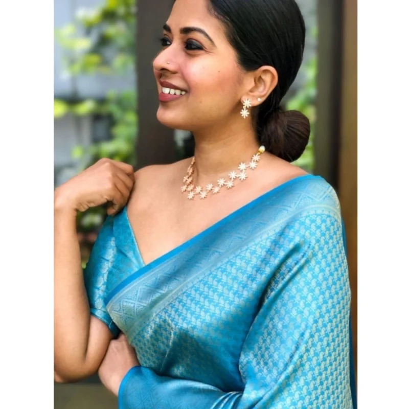 54456617257_909c145b9f_o_d-1000x1000-1.webp Generic Women's Silk Printed Saree With Unstitched Blouse 5.5Mtr (Sky Blue)