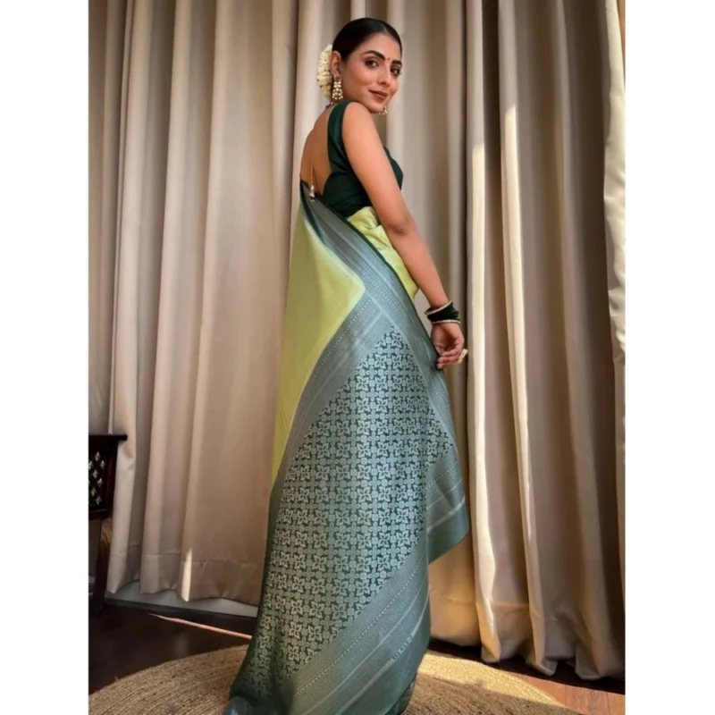 54456632477_7fe2cff010_o_d-1000x1000-1.webp Generic Women's Silk Printed Saree With Unstitched Blouse 5.5Mtr (Sea Green)